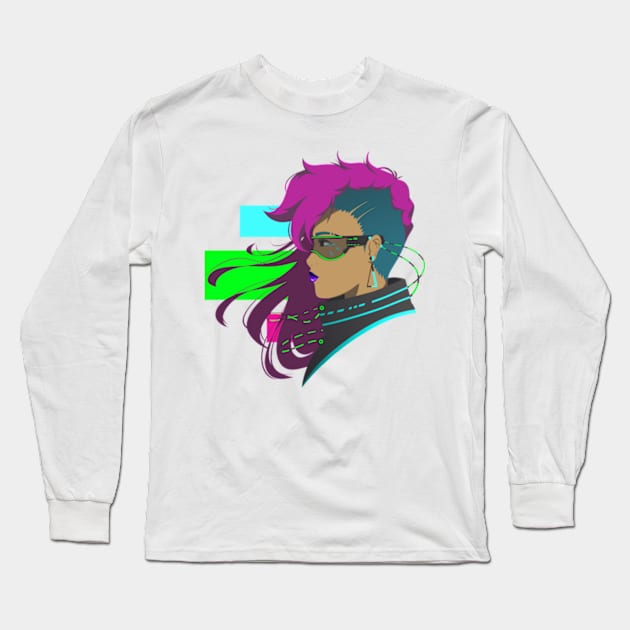 CYBER PUNK Long Sleeve T-Shirt by Chofy87